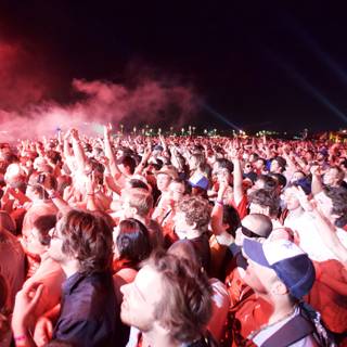 Smoke-Filled Night Sky at the 2010 Cochella Concert