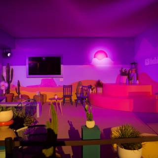 Vibrant Hues and Modern Interiors: YouTube Lounge at Coachella 2024