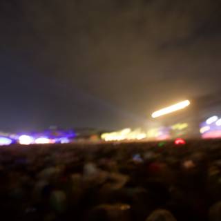 Blurry Night Crowd at Coachella
