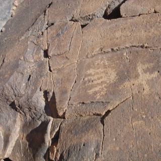 Ancient Rock Carving on Slate