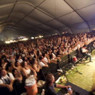 Coachella Crowd Enjoys Outdoor Concert