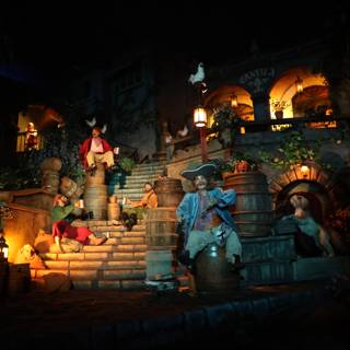 The Pirate's Gathering on the Steps of an Enchanted House
