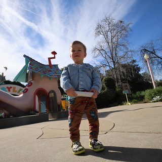 Young Boy Enjoys Day at Disneyland's Fantasyland