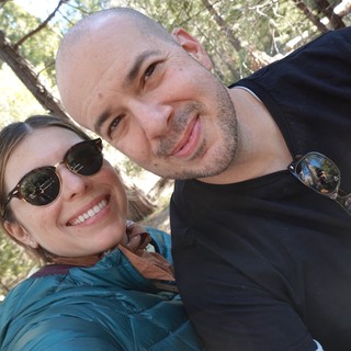 Couple's Happy Outdoor Selfie Portrait