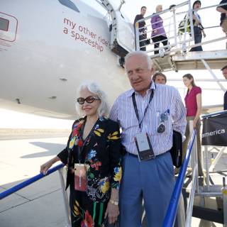 Buzz Aldrin Takes Flight