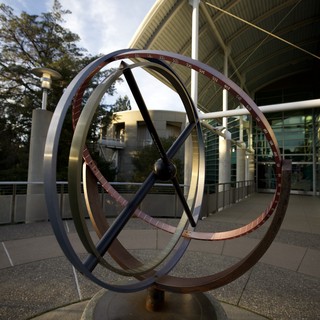 Modern Armillary Sphere Sculpture at Chabot Space Center