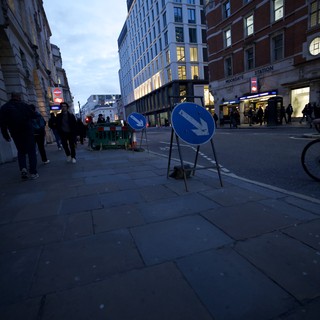 Evening Rush Near Moorgate Station in London