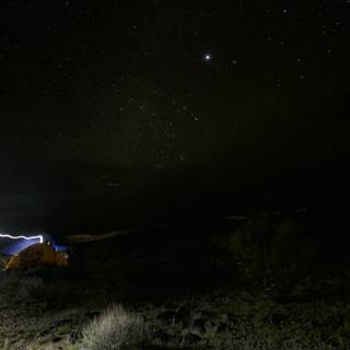 Nighttime Camping under the Stars