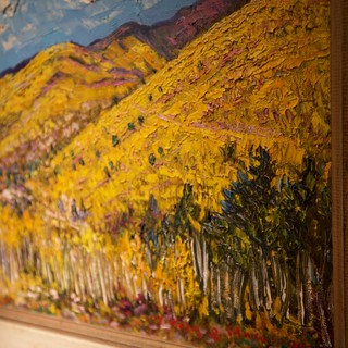Autumn Aspen Grove - Impasto Landscape Oil Painting