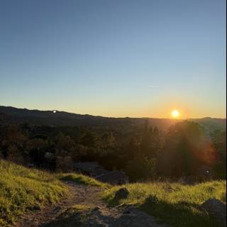 Serene Sunset over Walnut Creek