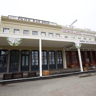 Historic Central Pacific Railroad Company Facade Replica