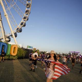 Festival Spirit Under the Ferris Wheel