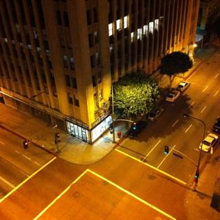Night Scene of Downtown LA