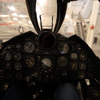 Fighter Jet Cockpit View from Pilot Seat