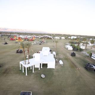 Aerial View of Coachella Camping