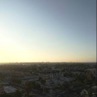 Serene Sunset over Long Beach Metropolis