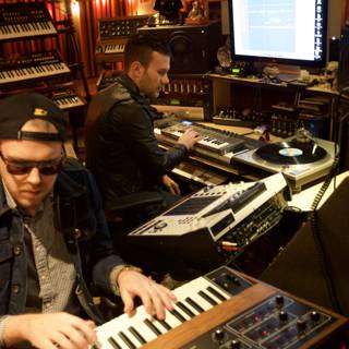Keyboard Duo in the Recording Studio