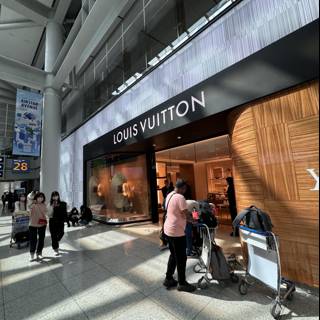 Busy Travelers at Incheon Airport