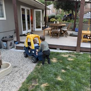 Afternoon Play in the Backyard