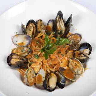 Mussel Linguine with Tomato Sauce