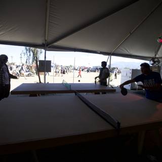Ping Pong Fun in Coachella Tent