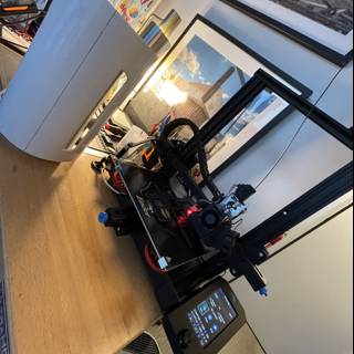 Cutting-Edge 3D Printer on a Modern Desk
