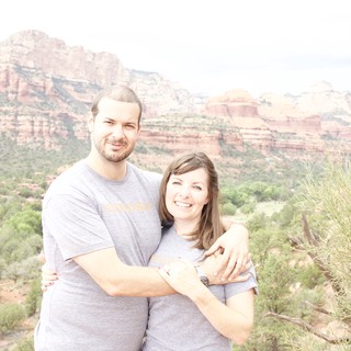 Couple Embracing Amid Sedona's Red Rock Splendor