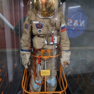 Soviet Era Spacesuit Display at Space Museum