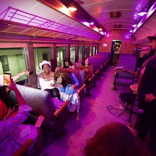 Intimate Live Music Performance in Vintage Train Car