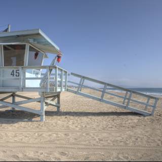 A Lifeguard Tower at the Beach