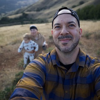 Family Selfie at Golden Hour on Mt. Diablo