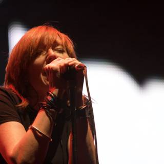 Red-haired Singer Rocks Coachella Stage