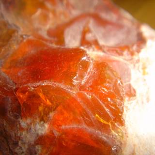 Orange Agate Crystal Rock