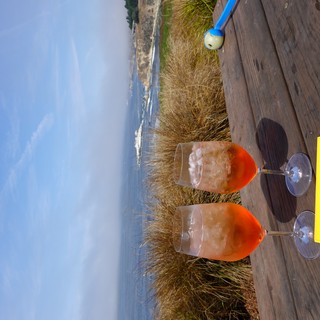 Coastal Aperol Spritz with Ocean View