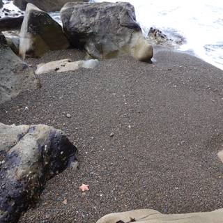 Rocks and Sand on a Beautiful Beach