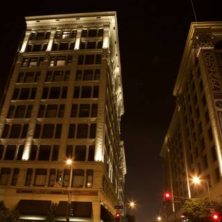 Towering Metropolis at Night