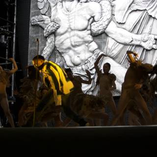 Dancing Man Enjoys Group Performance on Coachella Sunday