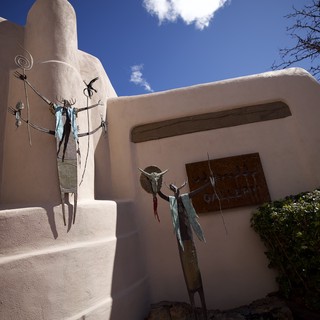 Southwest Adobe Gallery with Native American Art