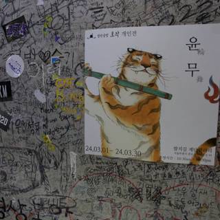 Stripes and Strokes: Graffiti Tiger Mural
