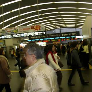 Blurry Throngs at Kyoto Train Station