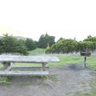Hillside Picnic Table with Ocean View