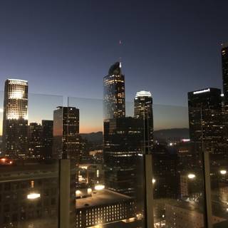 Dusk over LA's Cityscape