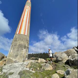Towering Above: A Man and the Jenner Lighthouse