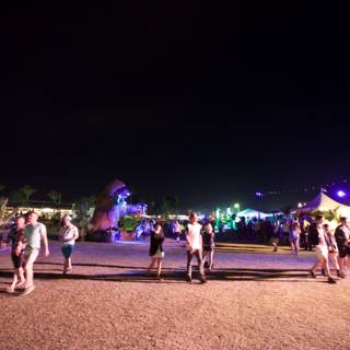 Nightly Crowd at Summer Festival