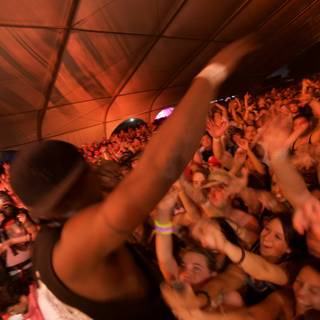 High-energy Crowd at Coachella Music Festival