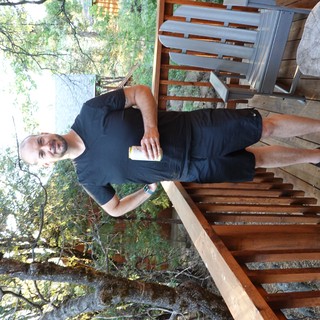 lakehouse cabin deck