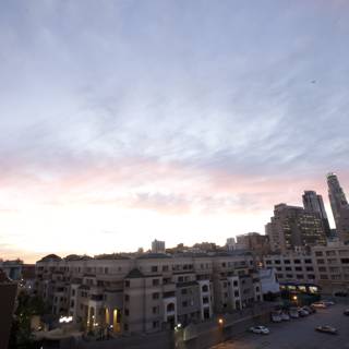 Sunset Over the Urban Metropolis