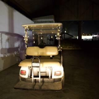 Starry Night Ride: Festive Golf Cart at Coachella 2024