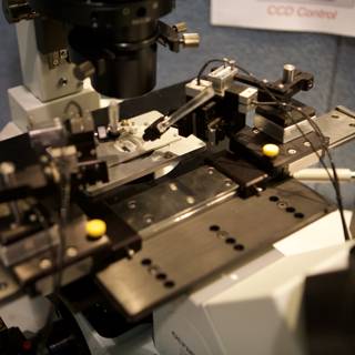 Microscopic View of Optical Equipment