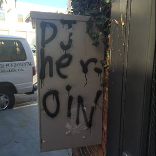 Graffiti-Adorned Box in Los Angeles